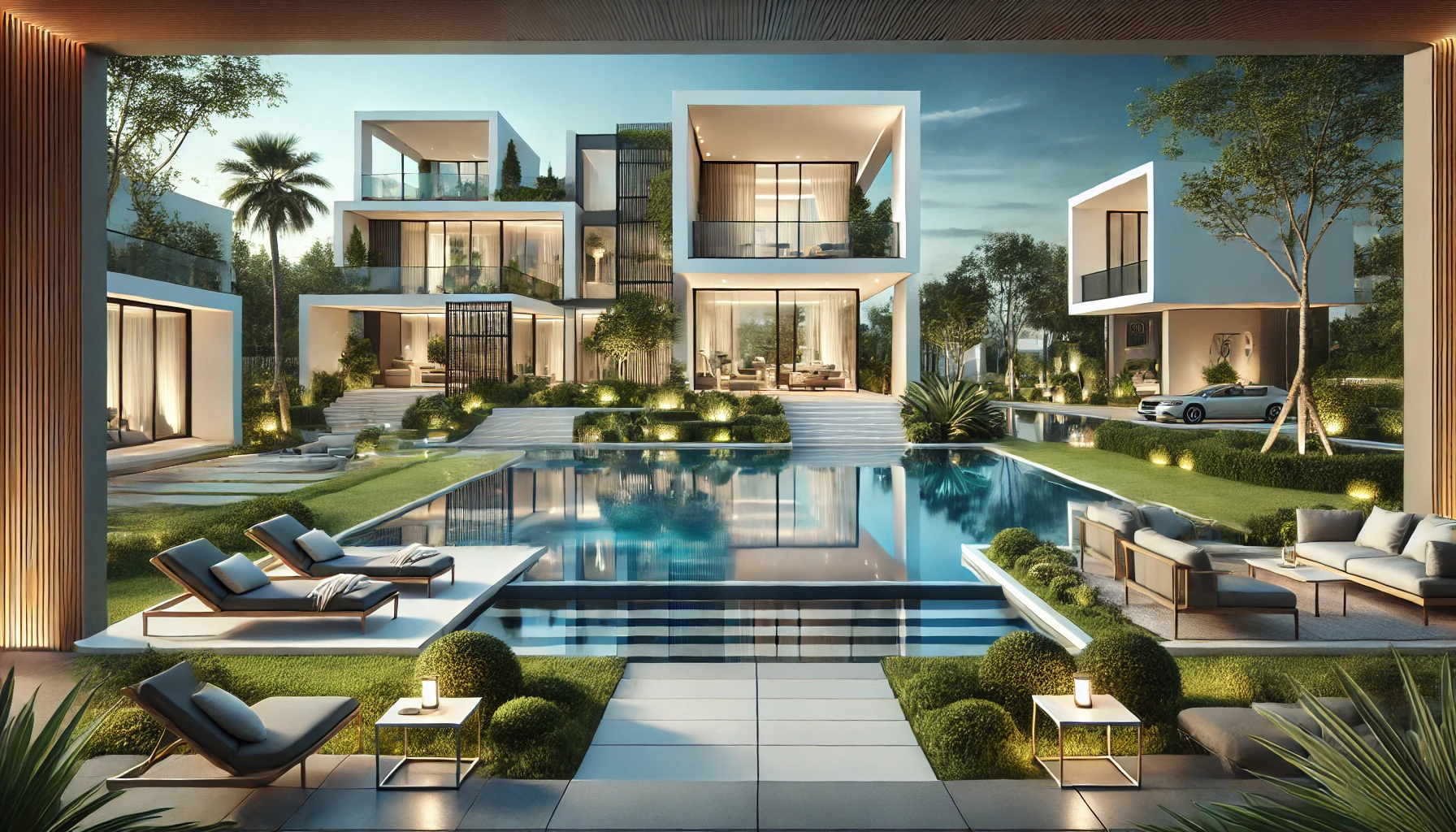 أفضل أفكار لتصميم الفيلات والمجمعات السكنية الحديثة والفاخرة في الهندسة المعمارية إلهامك للمشاريع الفاخرة